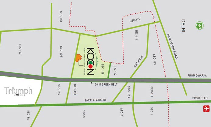 ATS Triumph Vilas Location Map